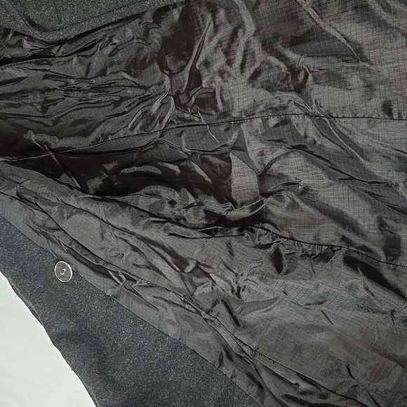 TRENDZ Women's Wool Charcoal Black Grey Hooded Peacoat XL - Picture 7 of 9